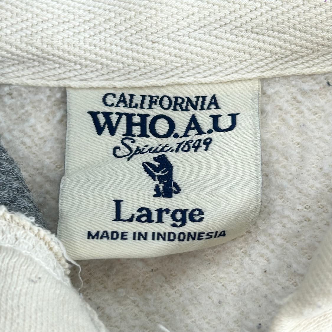 Who A U 후아유 캘리포니아 아이보리 후드집업 상품이미지5