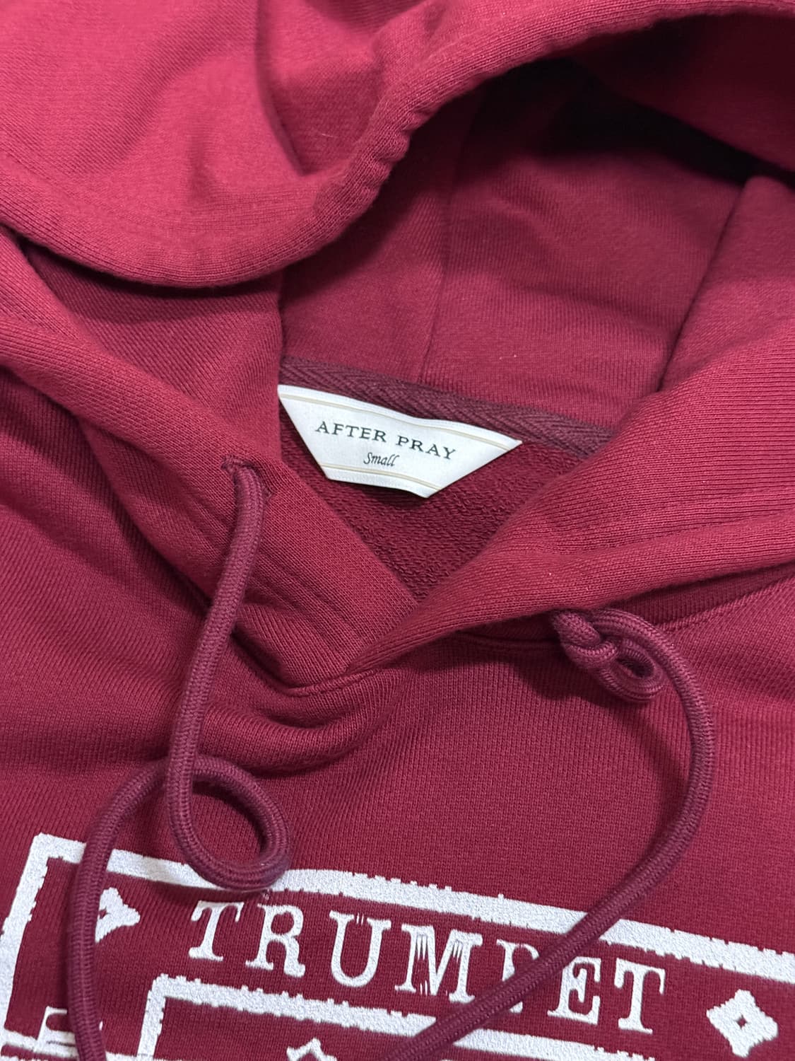 애프터프레이 버건디 후디 새제품 상품이미지4