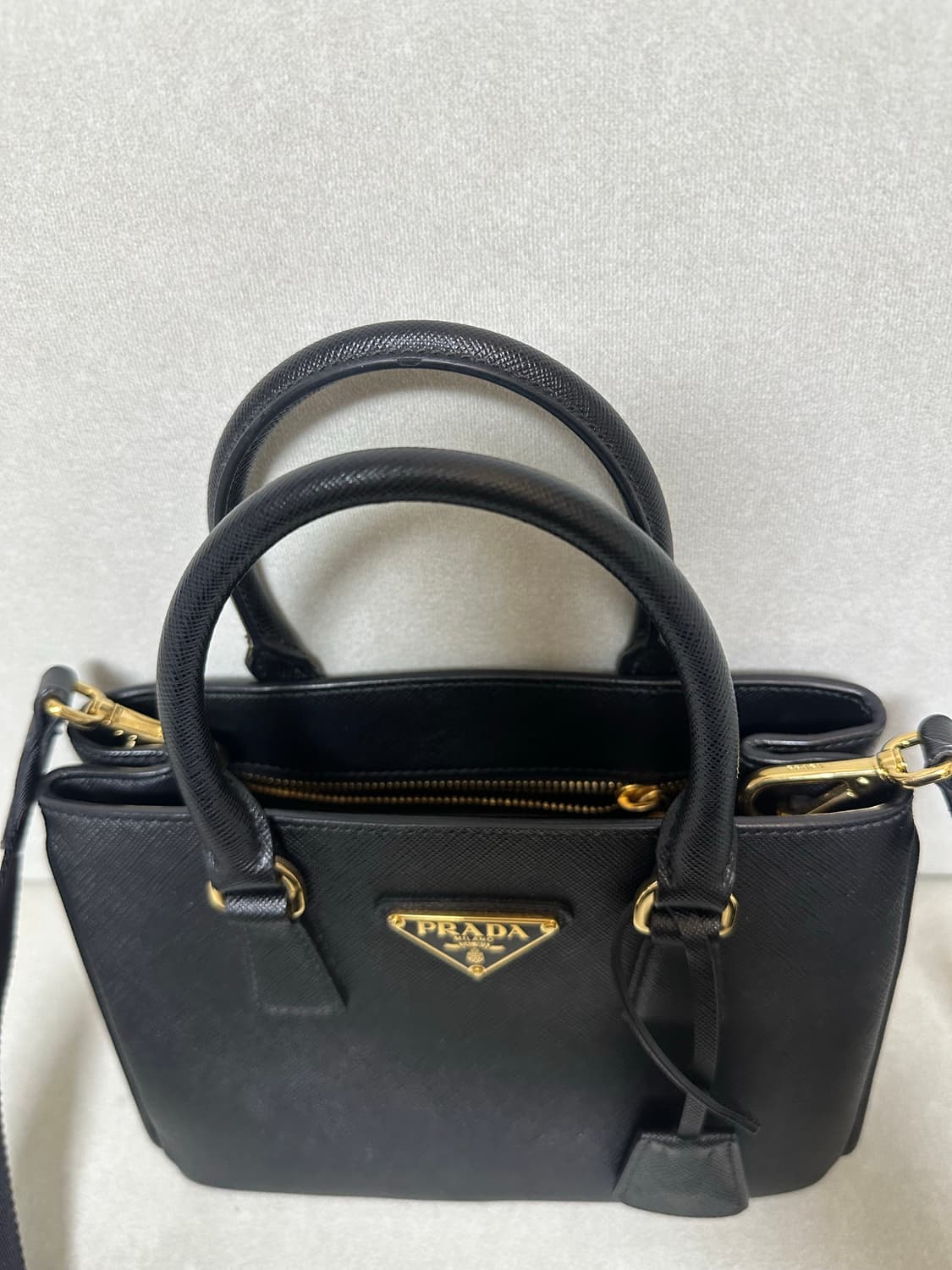 [A+ 정품] 프라다 갤러리아 미니 블랙 상품이미지5