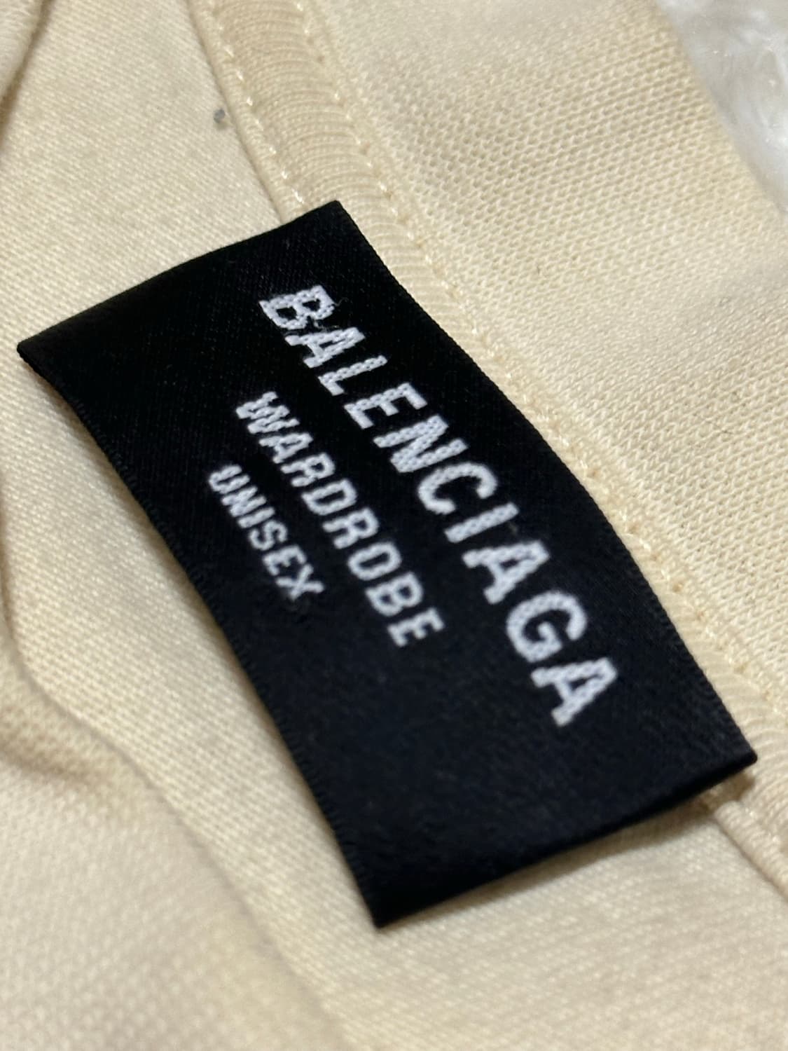 발렌시아가 자수 웨이브로고 반팔티 90 상품이미지5