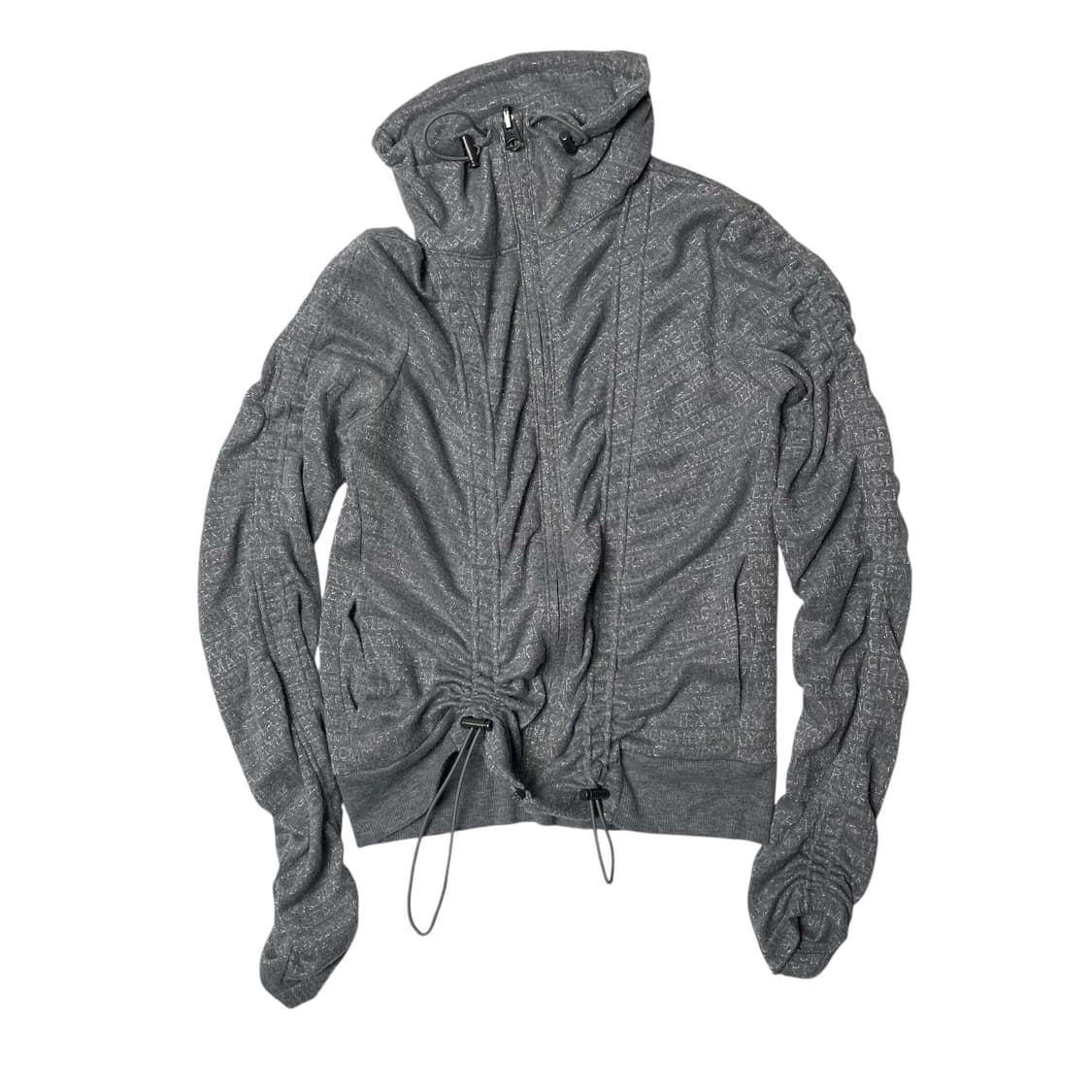 Armani exchange 글리터 레터링 셔링 집업 자켓 상품이미지5