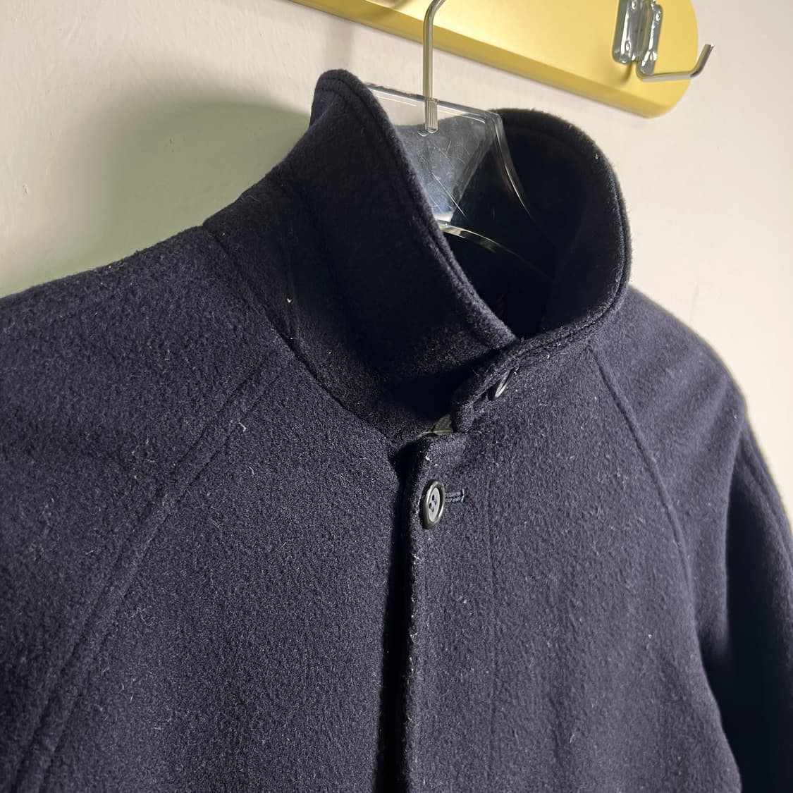 버버리 네이비 울 싱글 발마칸 코트 상품이미지8