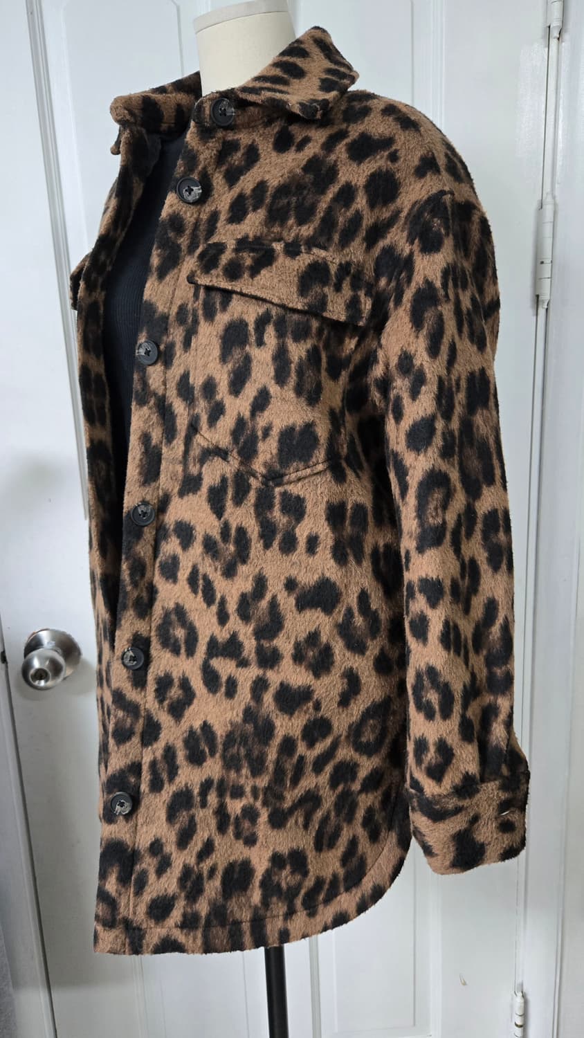 올세인츠 레오파드 울셔켓 상품이미지3