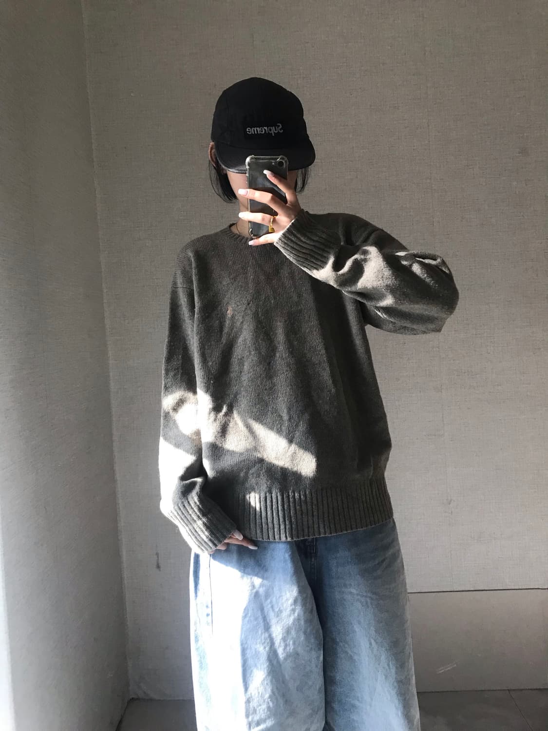 폴로 카키그레이 니트 상품이미지4