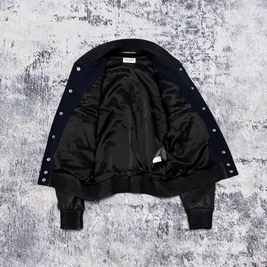 (국문탭) 생로랑 16fw 스타 레더 바시티 자켓 50 상품이미지3