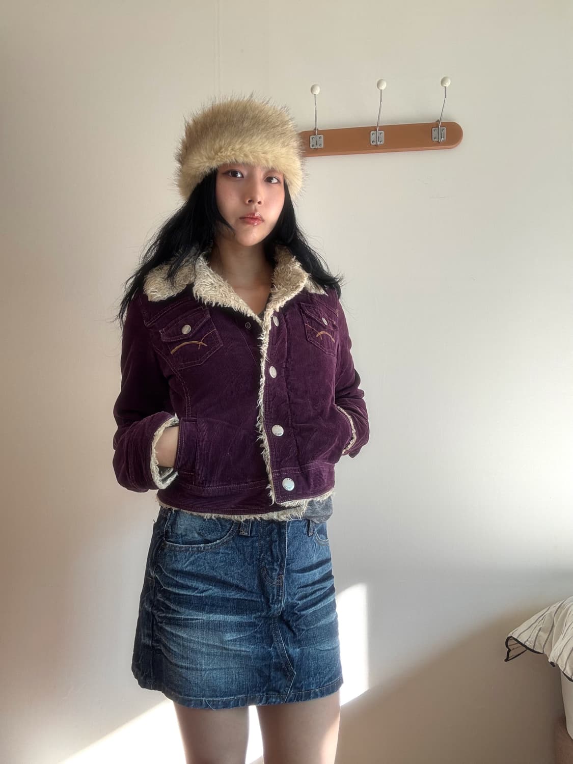 퍼플 코듀로이 자켓 상품이미지3