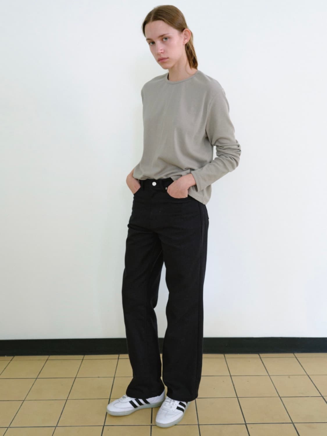 포저 poszer 다크네이비 트윌 데님팬츠 s 상품이미지4