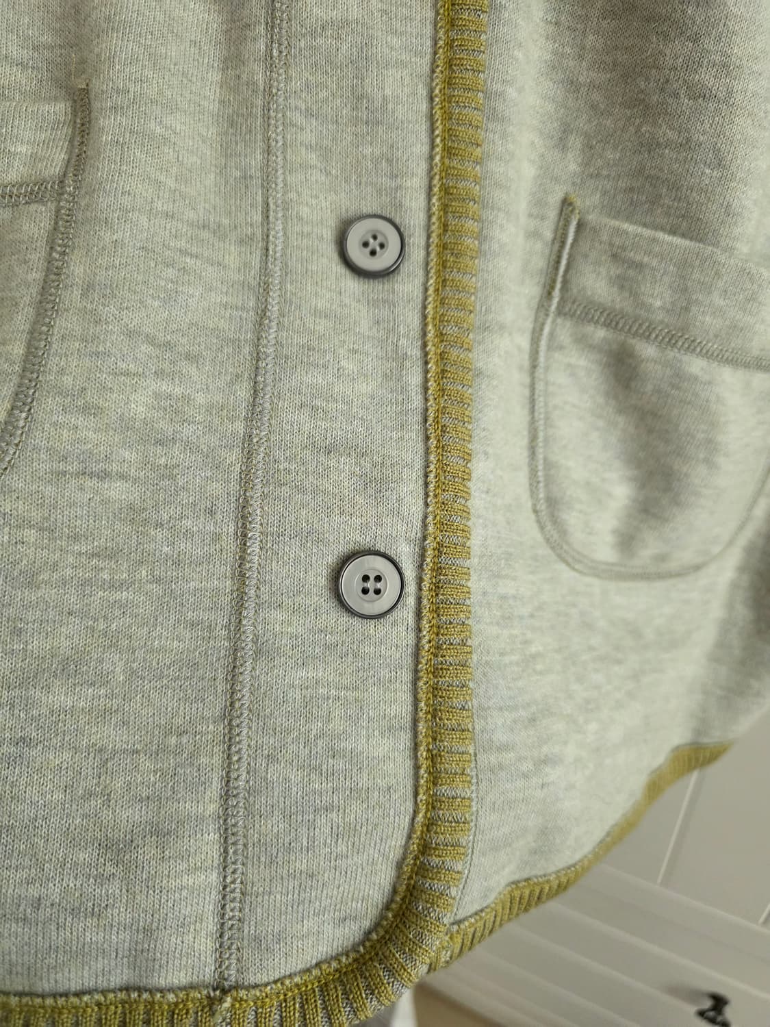 일본빈티지 하구미 양면 조끼 모리걸 할미룩 그린코어 레이어드룩 핀터깔 상품이미지4