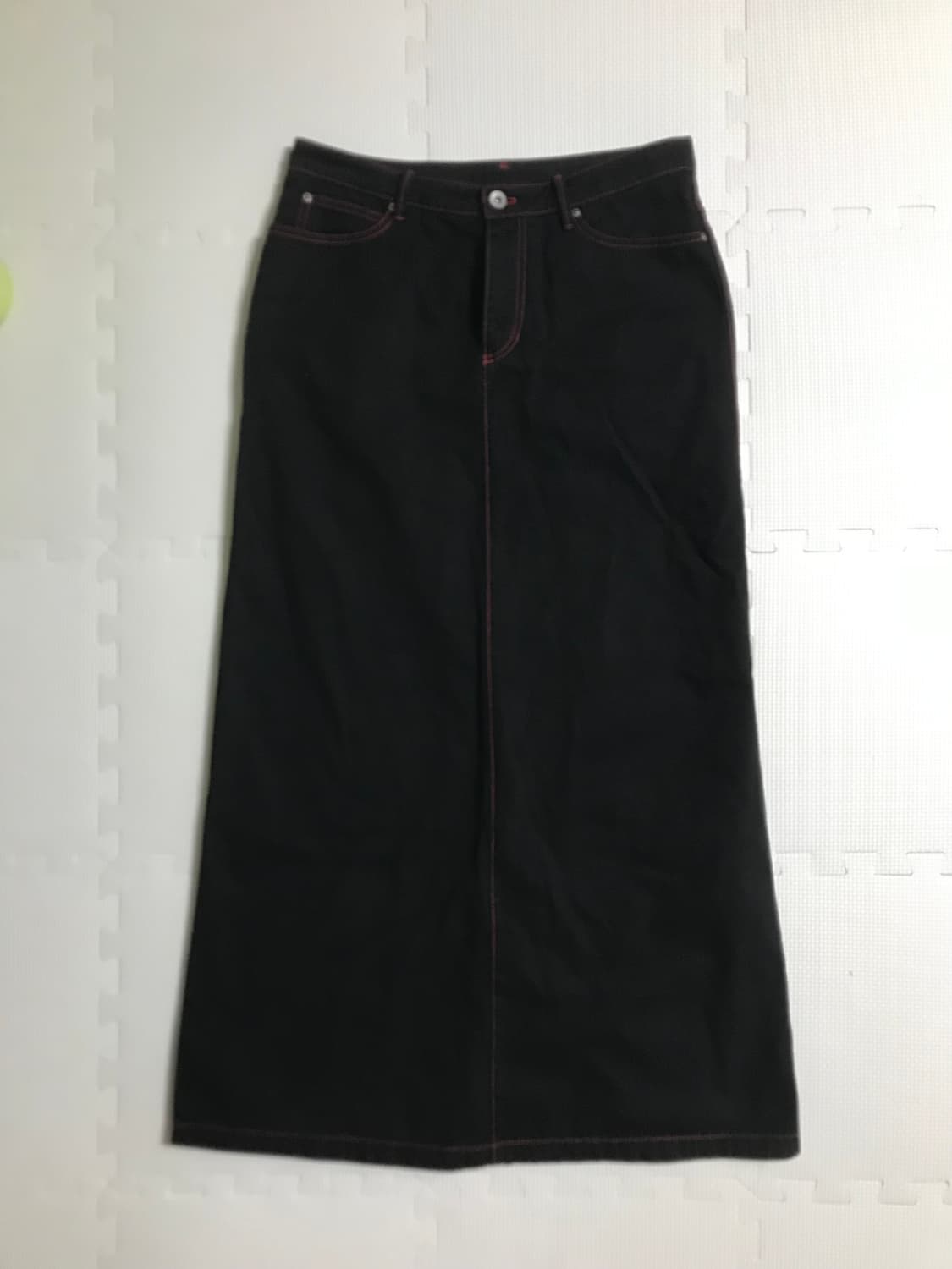 콤사이즘 맥시 데님 롱 스커트 상품이미지1