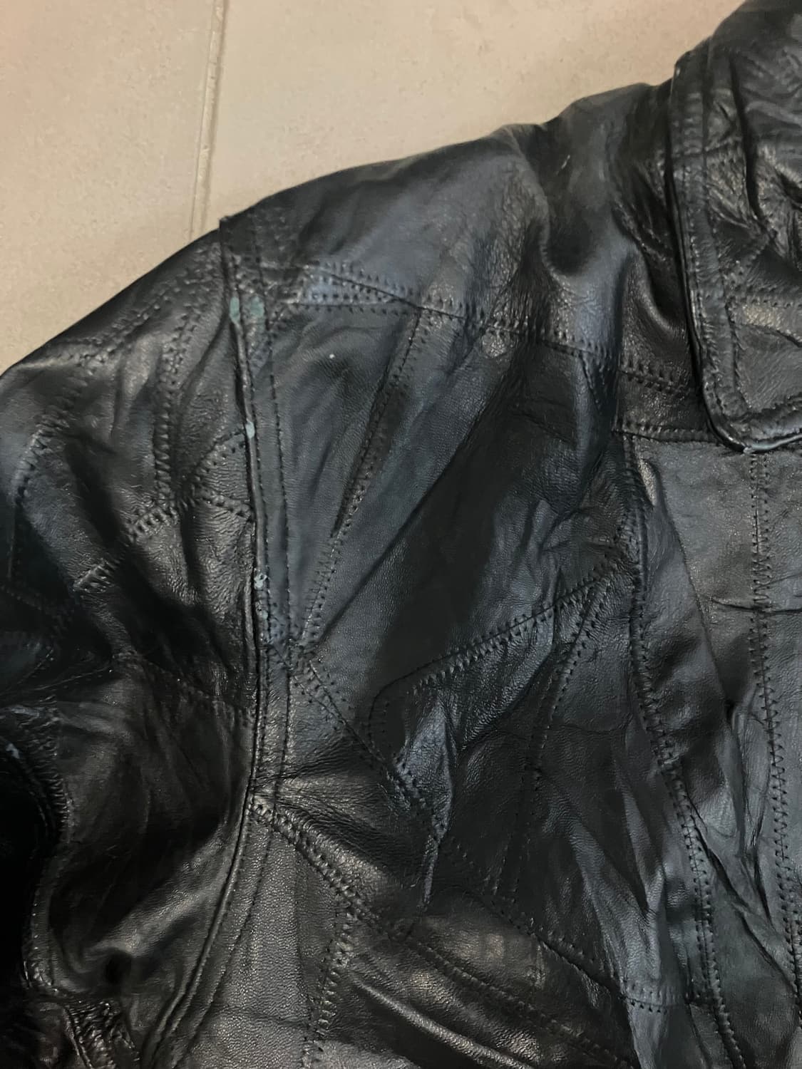  pierucci 봄버 가죽 자켓 상품이미지4