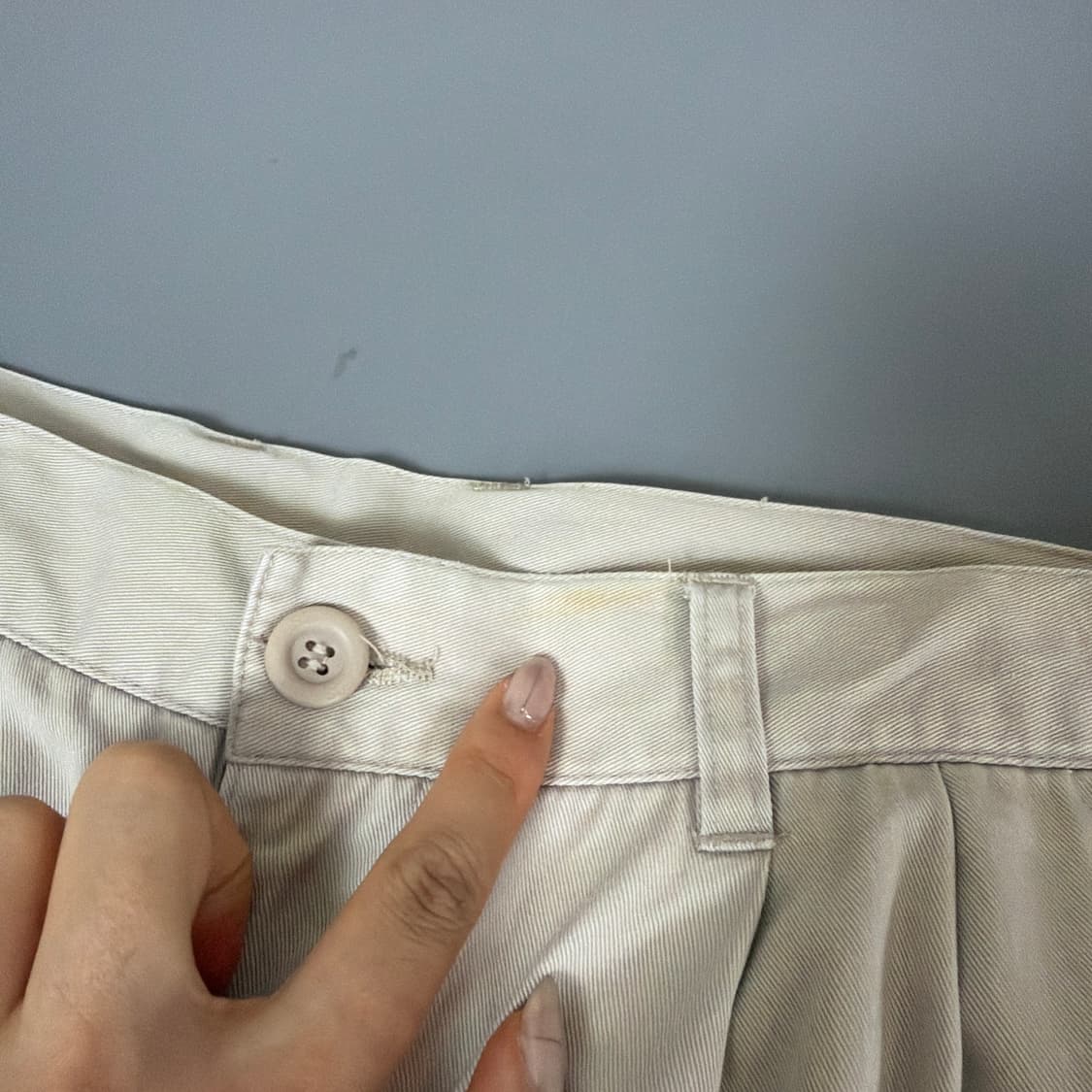 (32) 라코스테스포츠 연베이지 핀턱 여름 코튼 팬츠 상품이미지4
