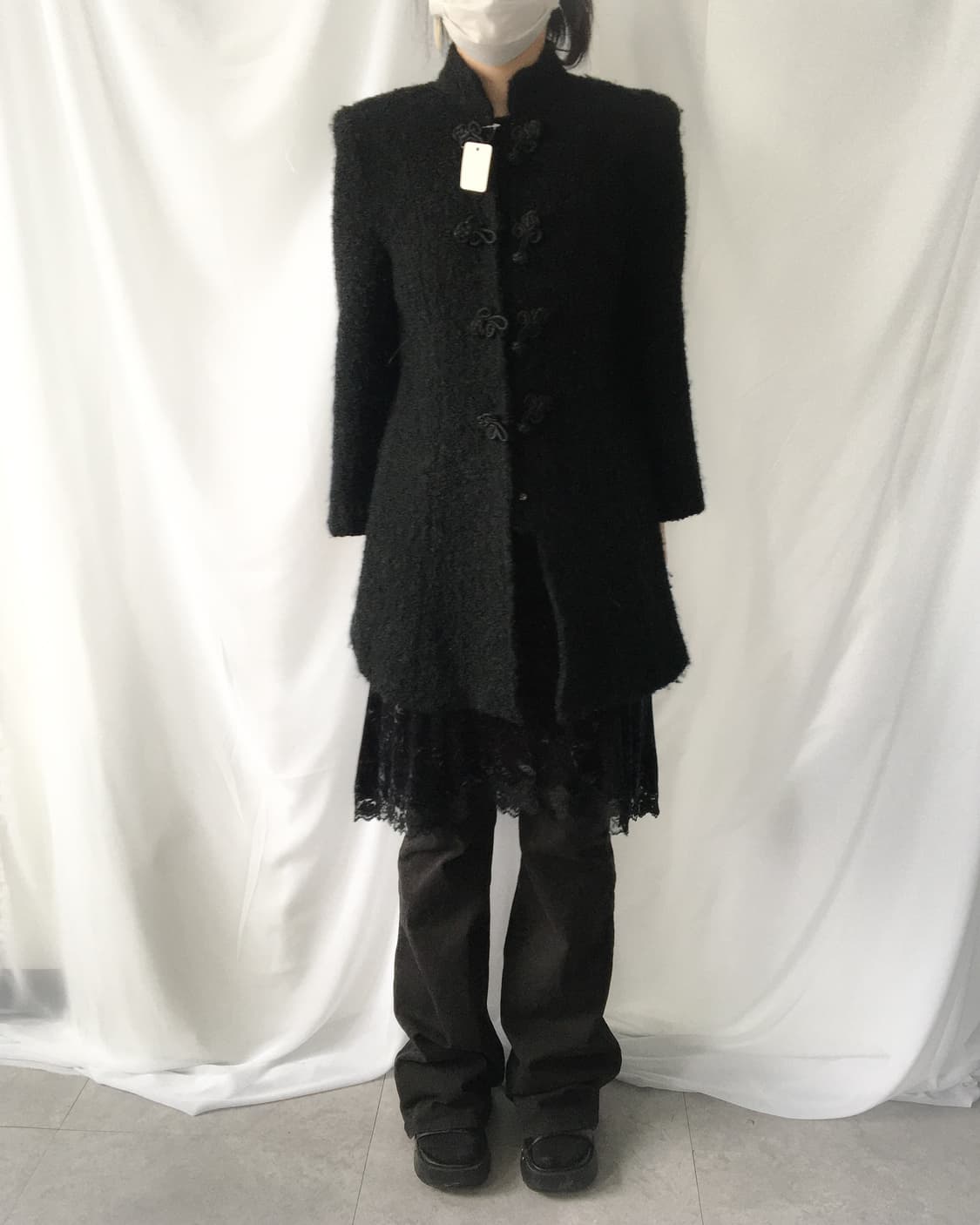 Qipao button point woolen jacket 상품이미지1