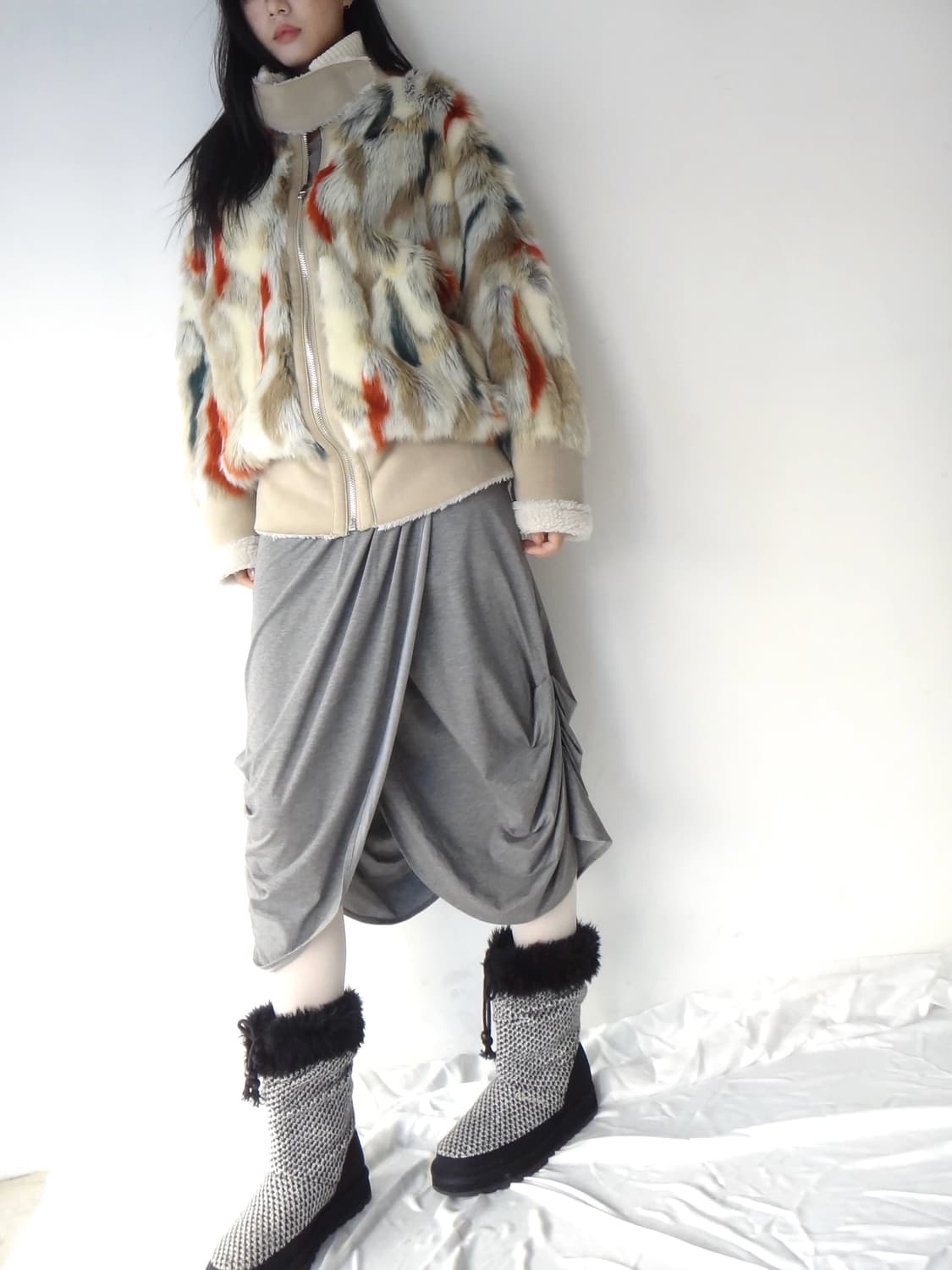 JUCY JUDY brush touch fur suede jacket  상품이미지6