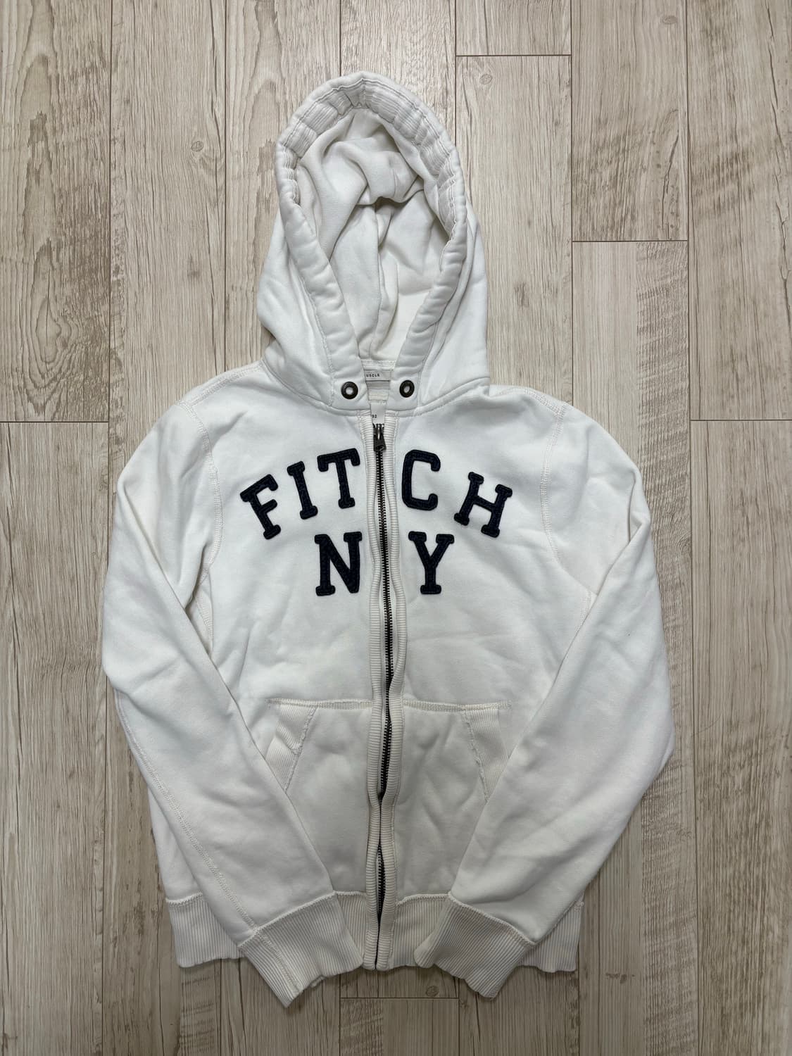 아베크롬비 후드집업 화이트 L 상품이미지1