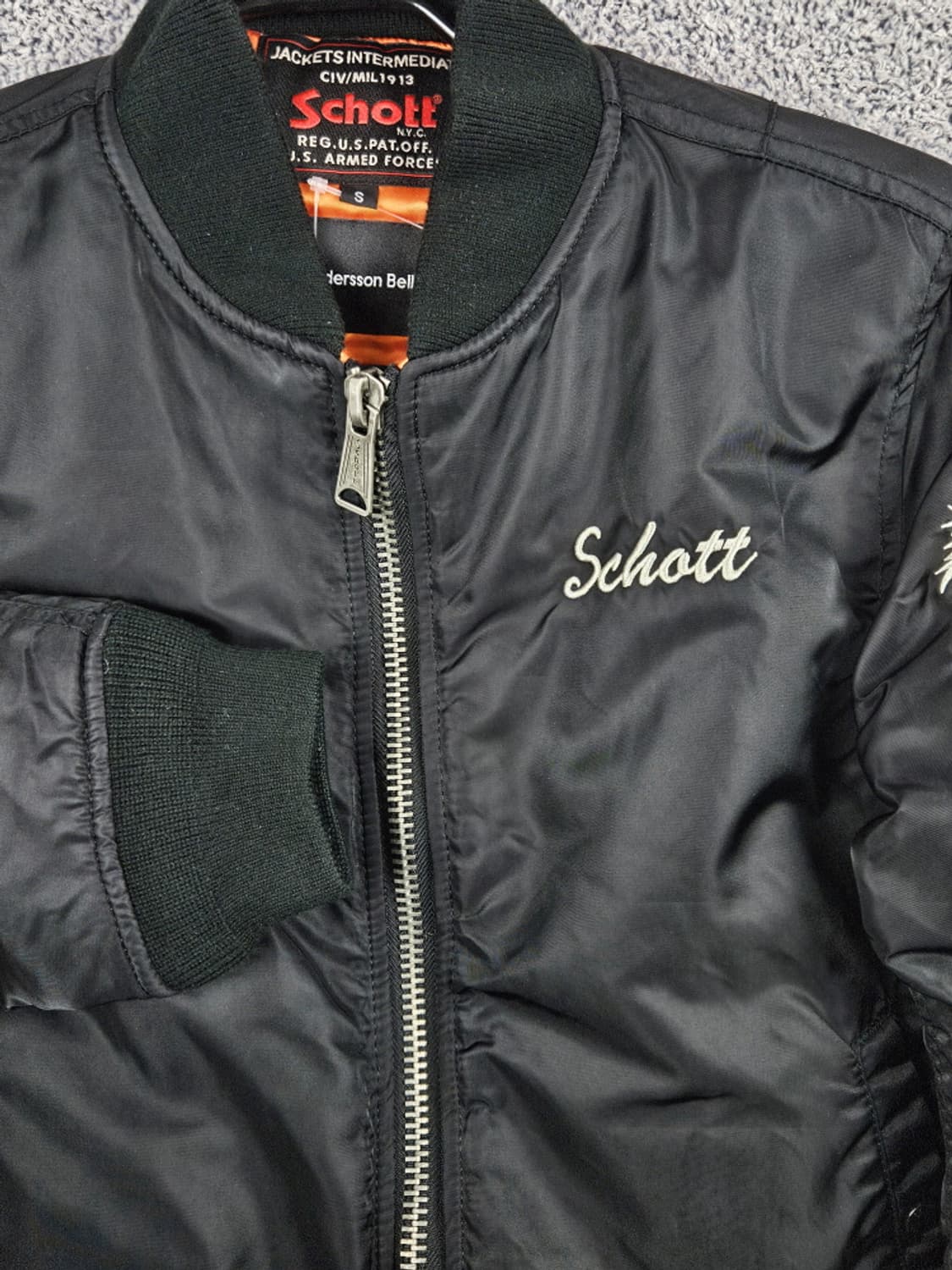 쇼트 X 앤더슨벨 드래곤자수 스카잔 봄버자켓 ( S ) / 9968 상품이미지4