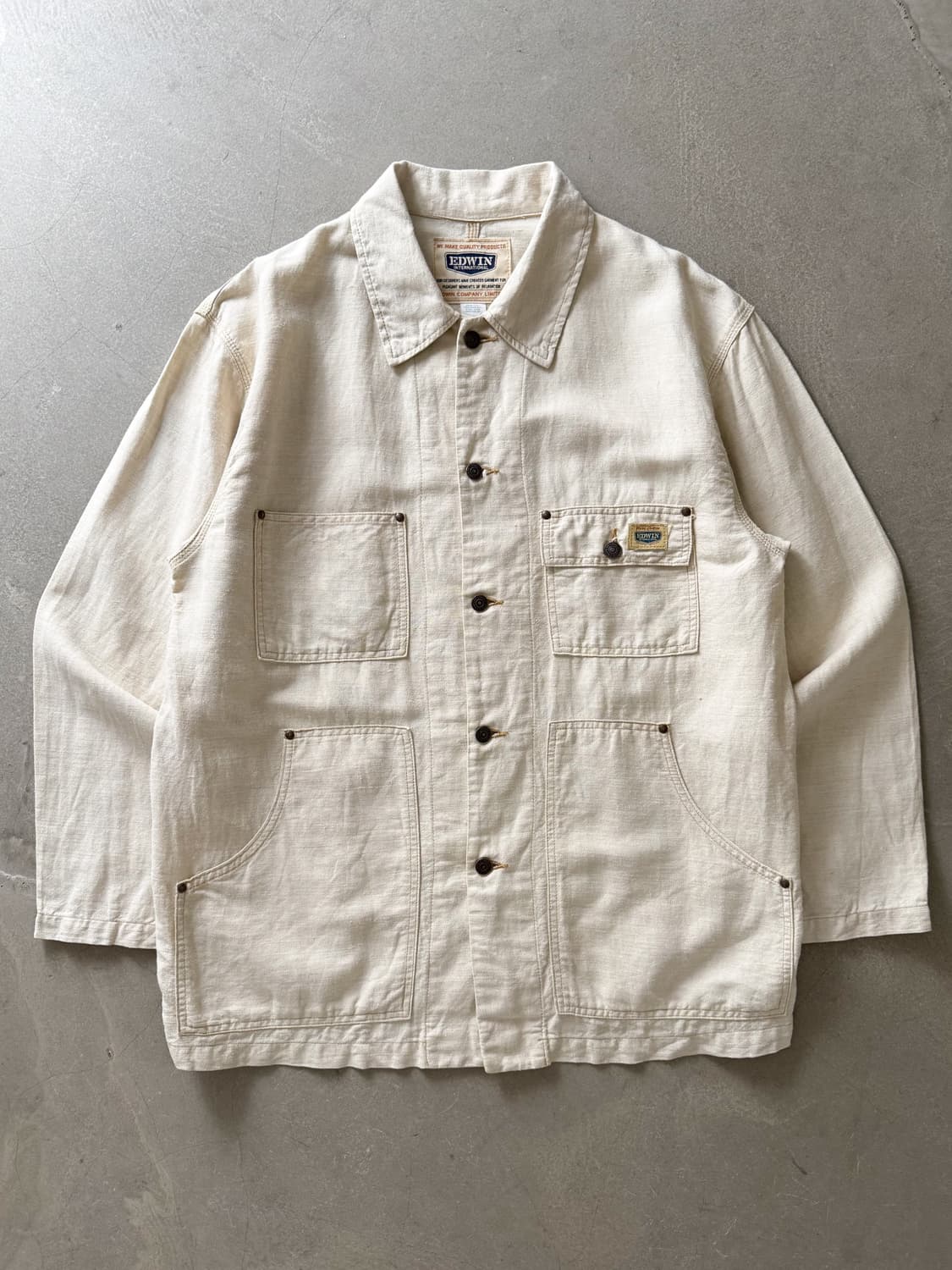 Vintage Edwin Linen Work Jacket 상품이미지1