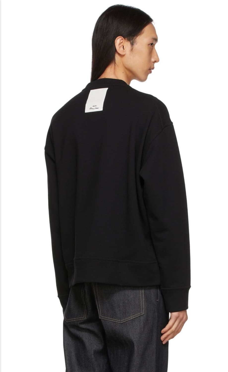 질샌더 그래픽 패치워크 프린지 맨투맨 상품이미지2