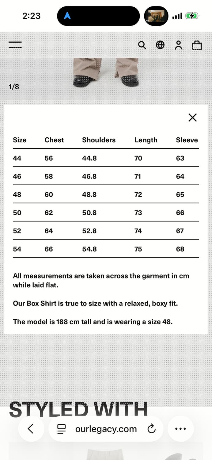 아워레가시 셔츠 상품이미지3
