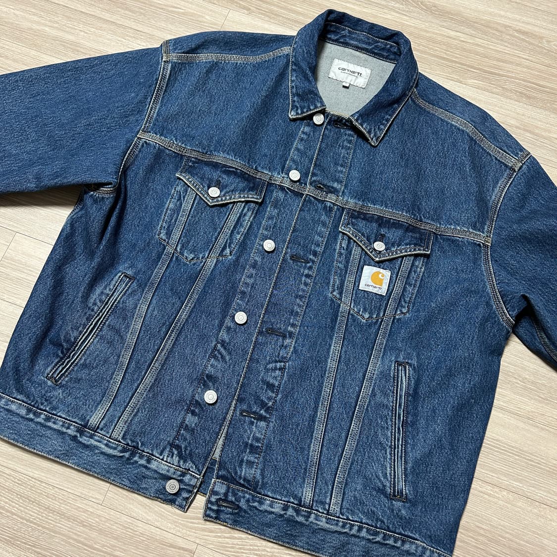 [L/라지] 칼하트WIP 헬스톤 데님자켓 청자켓 상품이미지2