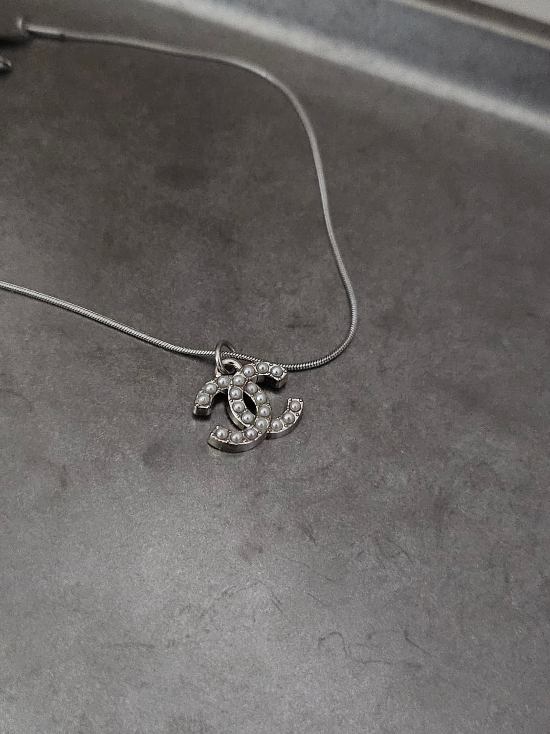 71샤넬 빈티지 정품 목걸이 업사이클링 써지컬체인 상품이미지1