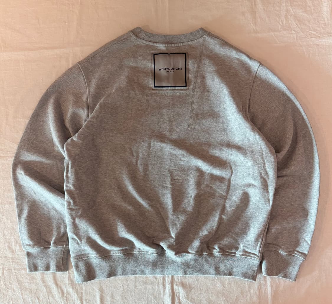 21ss 우영미 백로고 맨투맨 스웻셔츠 그레이 상품이미지4