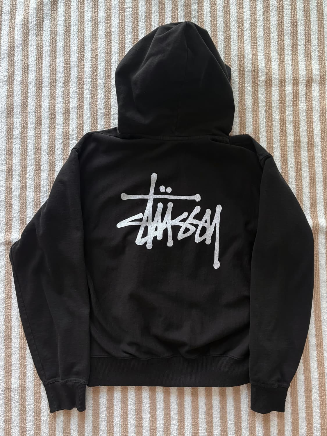 스투시 베이직 후드티 블랙 L 상품이미지2