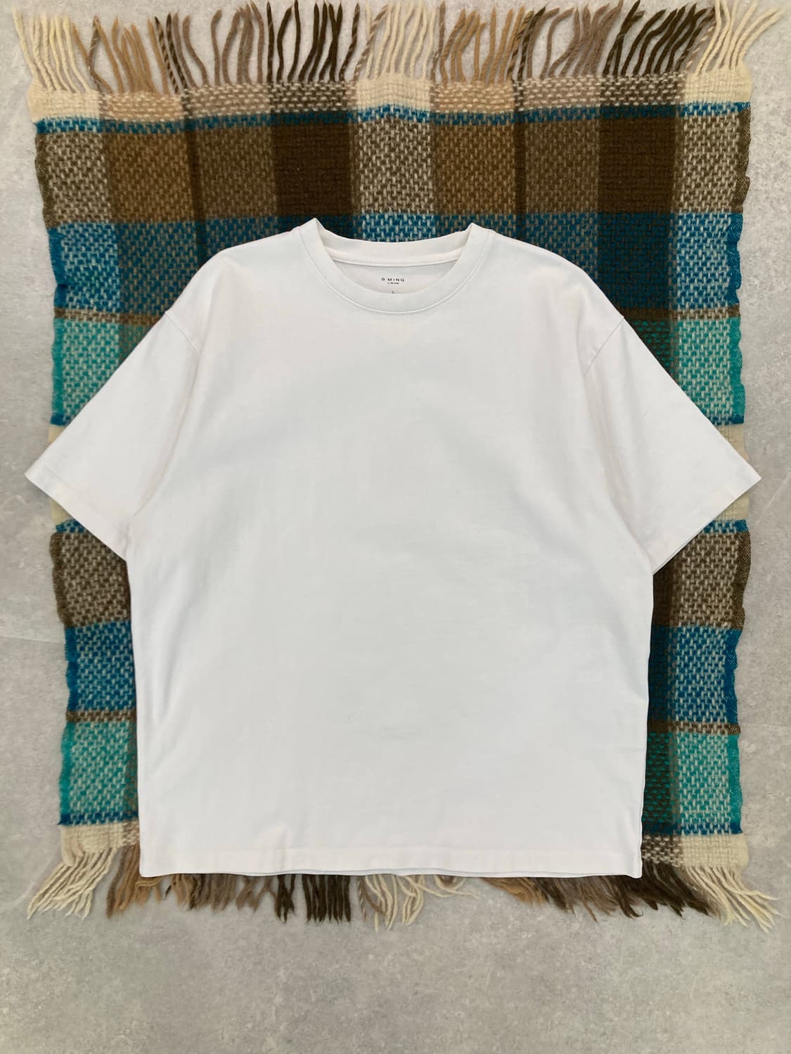 Beams B MING 빔즈 비밍 흰색 반팔 티셔츠 상품이미지1