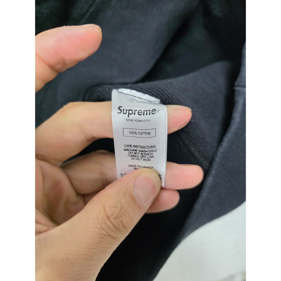 택포) L 슈프림 곤즈 후드티 블랙 상품이미지3