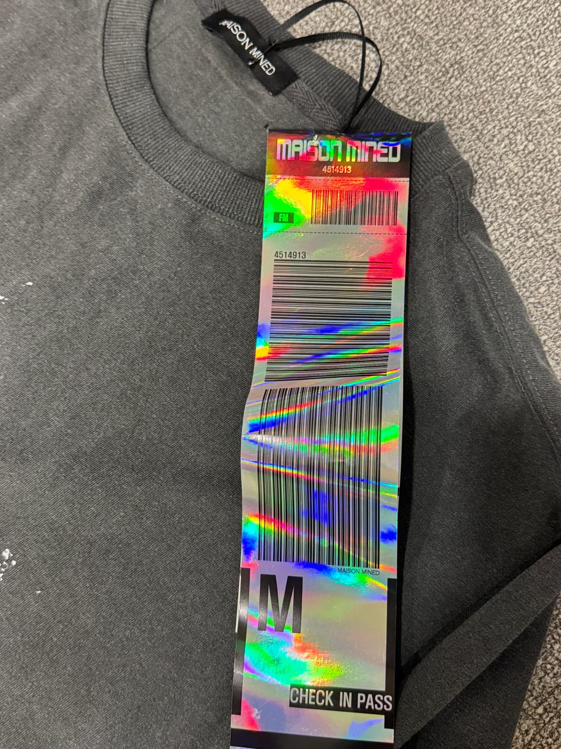 메종미네드 로드스타 롱 슬리브 차콜 M  상품이미지5