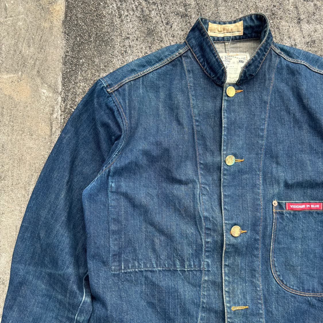 [M] Levis X Visionire 31 Blue 한정판 데님 자켓 상품이미지3