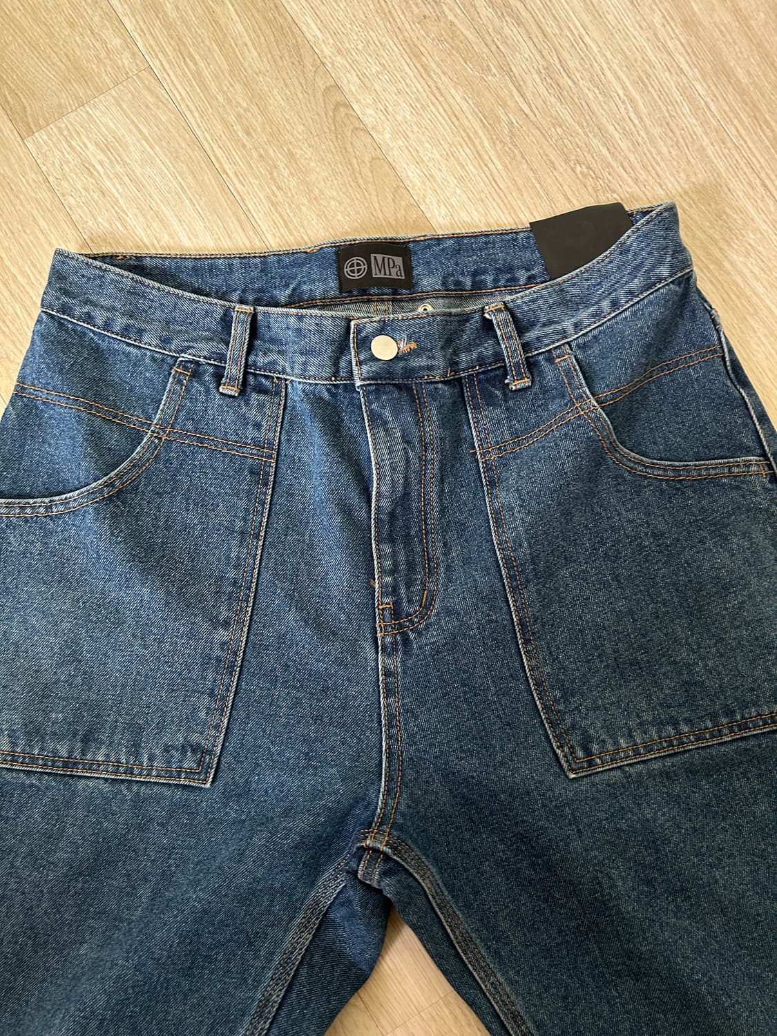 플라스틱 프로덕트 PAINTER DENIM PANTS Mid blue 상품이미지1