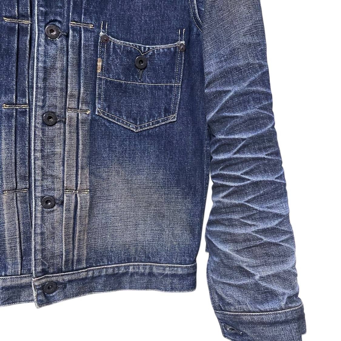 올드조 빈티지 페이딩 1타입 데님 자켓 상품이미지4