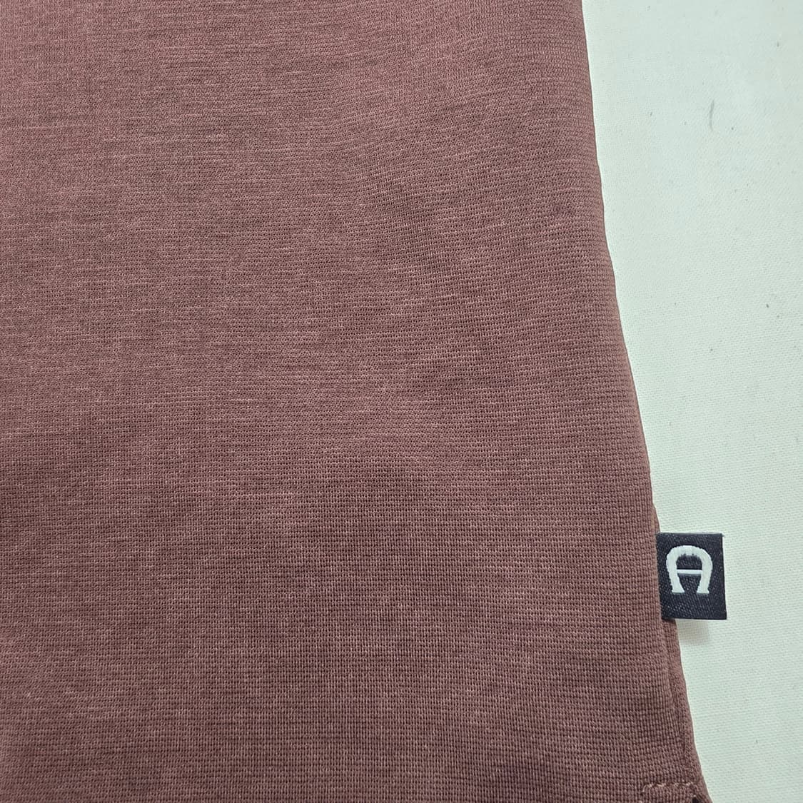 0190 [aigner]아이그너 로고 반팔 티셔츠 브라운XL 상품이미지5