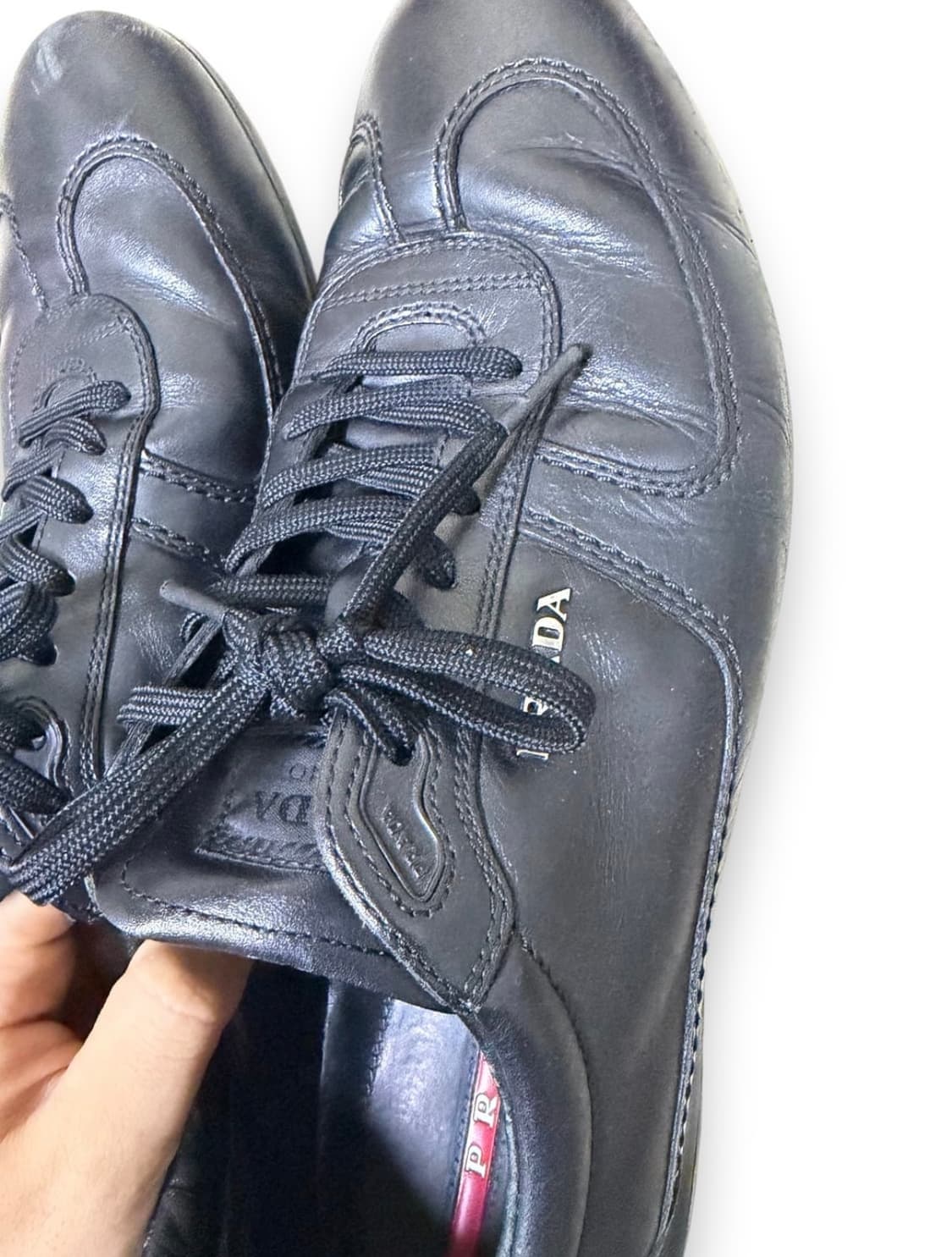 275~280) 프라다 스포츠 레더 가죽 스니커즈 신발 상품이미지2