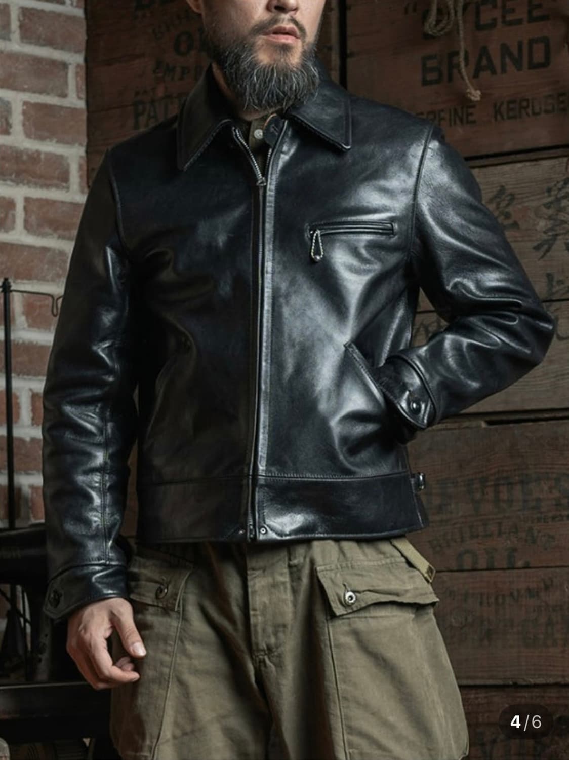 브론슨 말가죽 코삭 자켓(40사이즈) lot381 상품이미지1