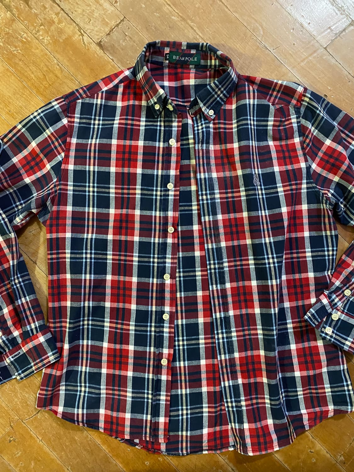 빈폴 남성 린넨 체크 셔츠 100 상품이미지1