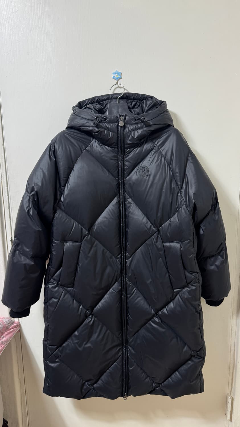 새상품) 위뜨 다이아 퀄팅 롱다운 블랙 XS 상품이미지4