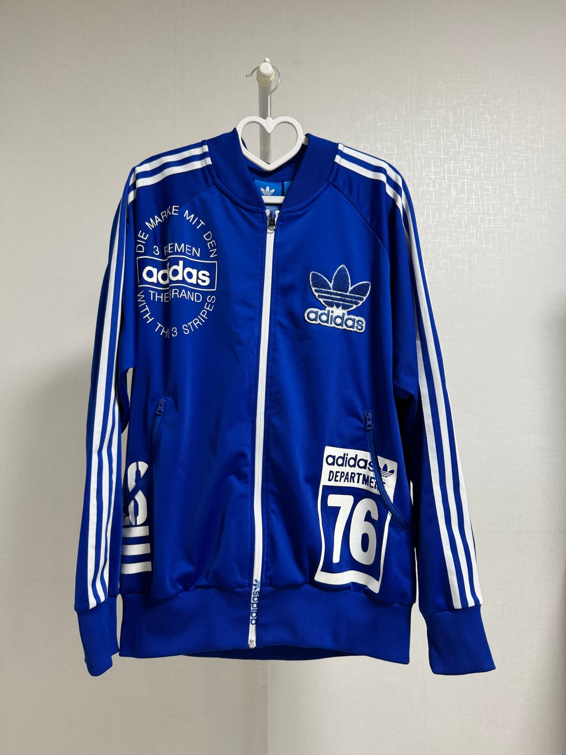 아디다스 오리지널 블루 트랙탑 져지 XL 상품이미지1