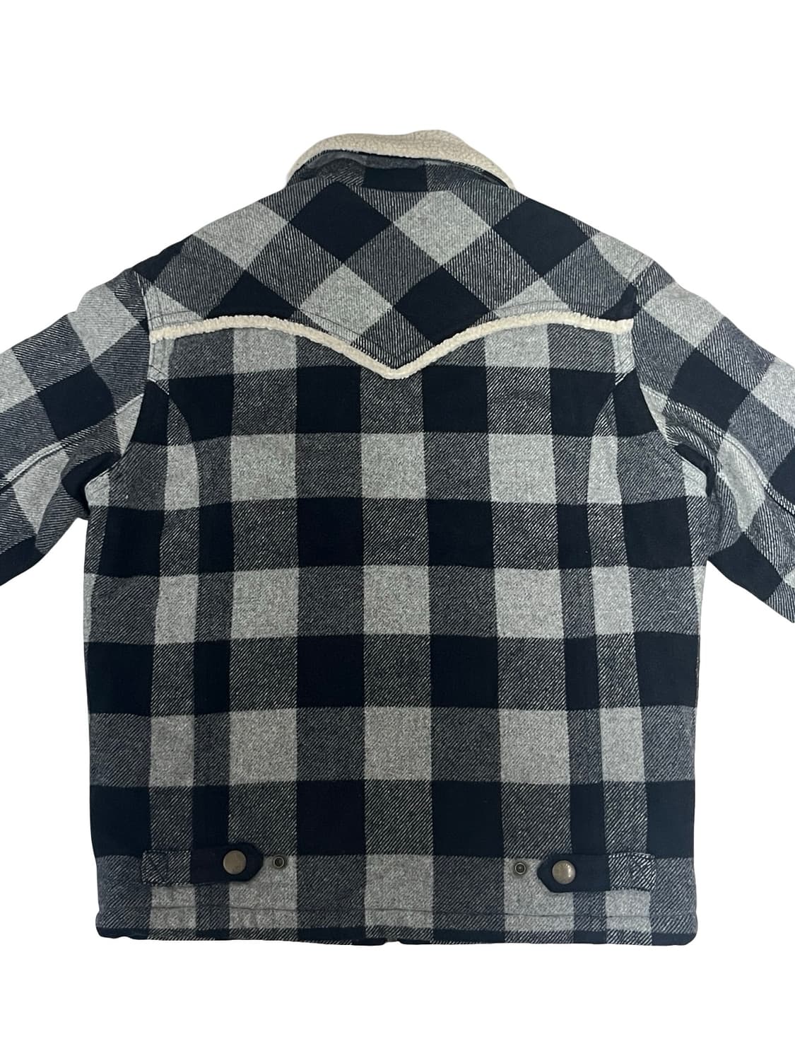 리바이스 체크 쉐르파 자켓 L 상품이미지4