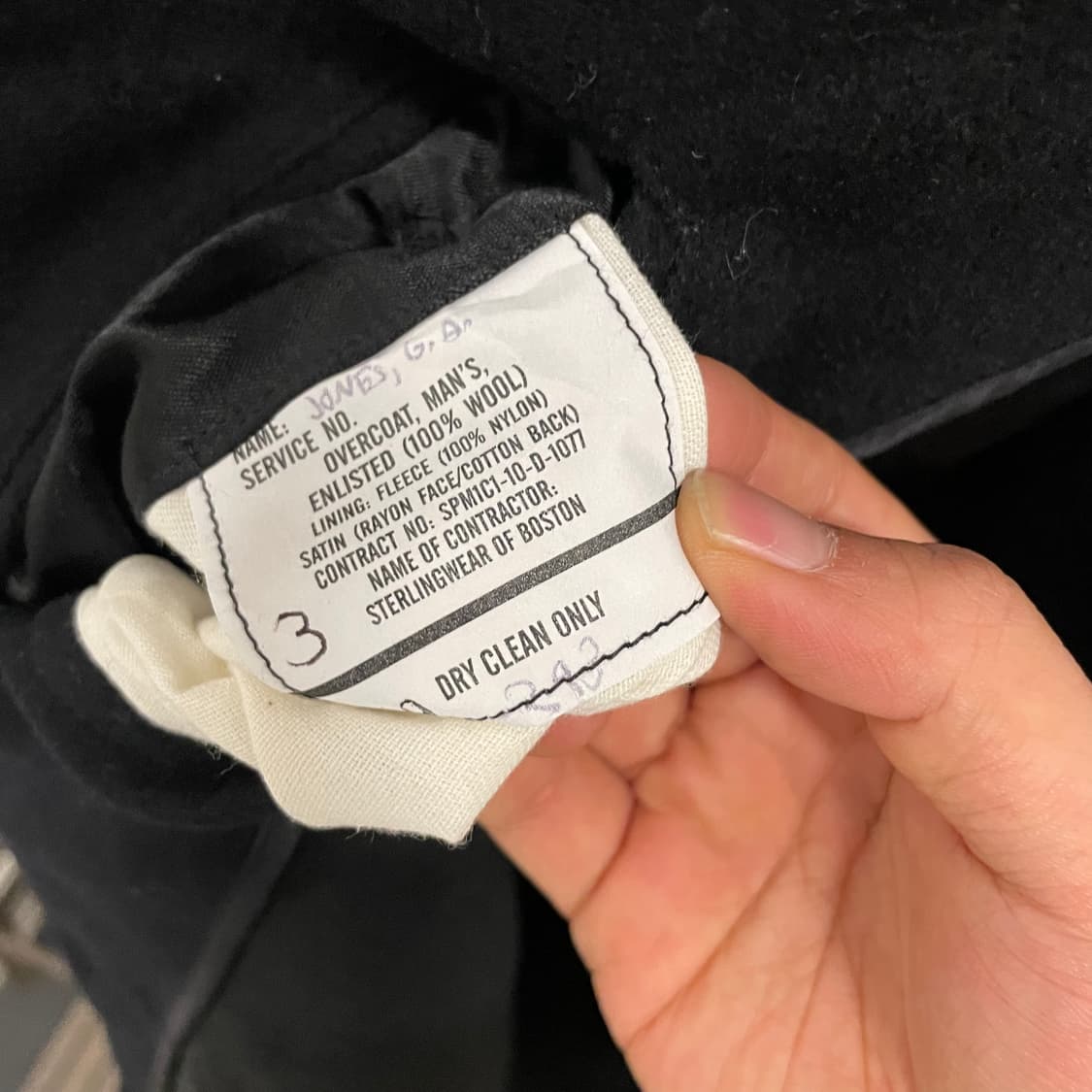 90s 폴로 랄프로렌 U.S NAVY 미 해군 피 코트 상품이미지9