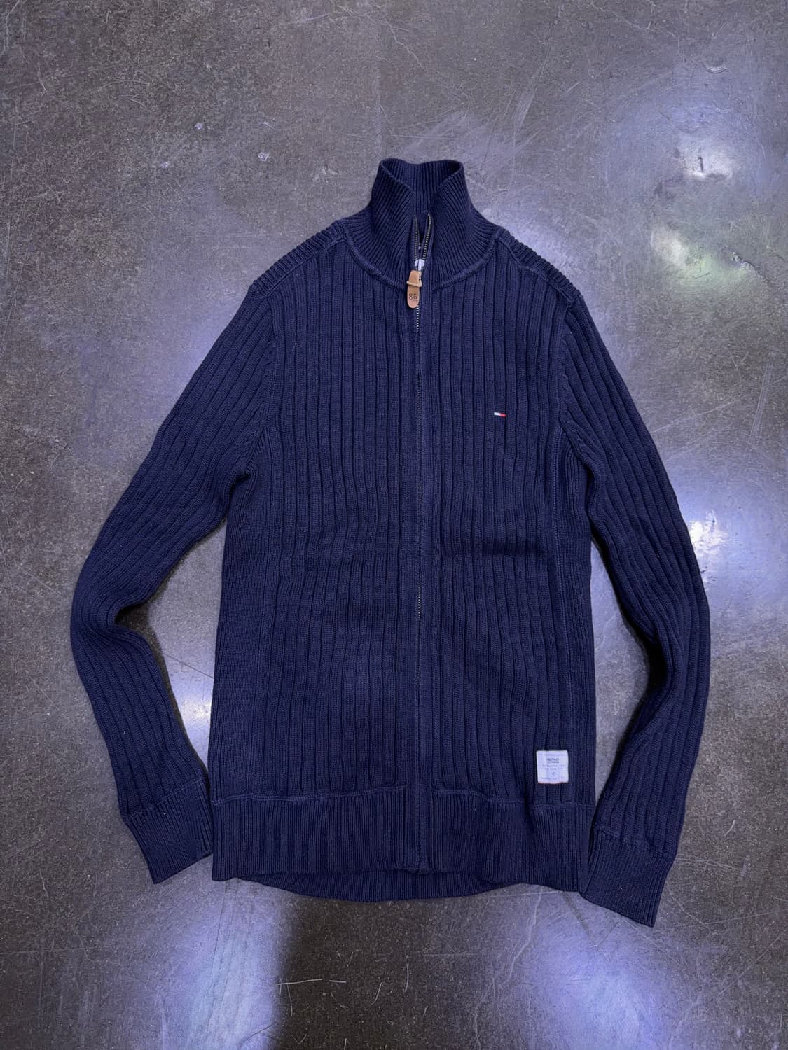 타미힐피거 니트 집업 니트 가디건 자켓 네이비 S 상품이미지1
