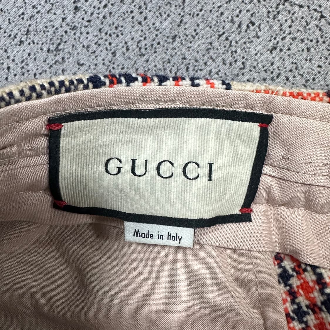 ✨ (한글택) 구찌 트위트 울 체크 팬츠  상품이미지3