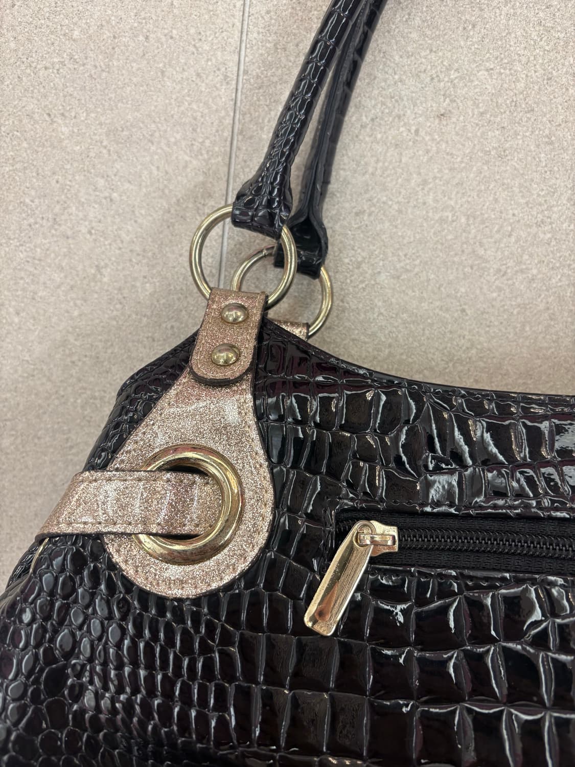 블랙 골드 갸루 숄더백 상품이미지3
