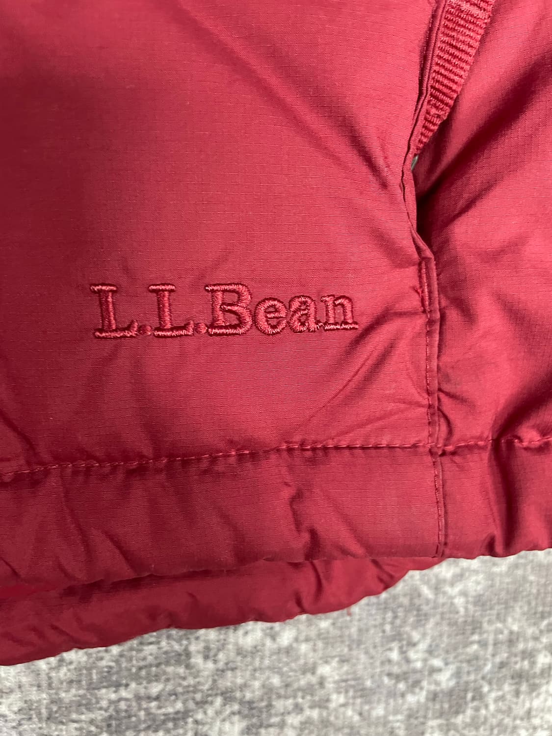 vtg  L.L.Bean 바둑판 퀼팅 다운베스트 상품이미지2