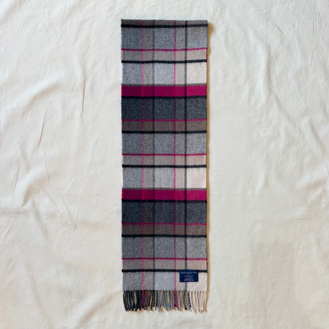 스코틀랜드 JOHNSTONES OF ELGIN 캐시미어 머플러 상품이미지5