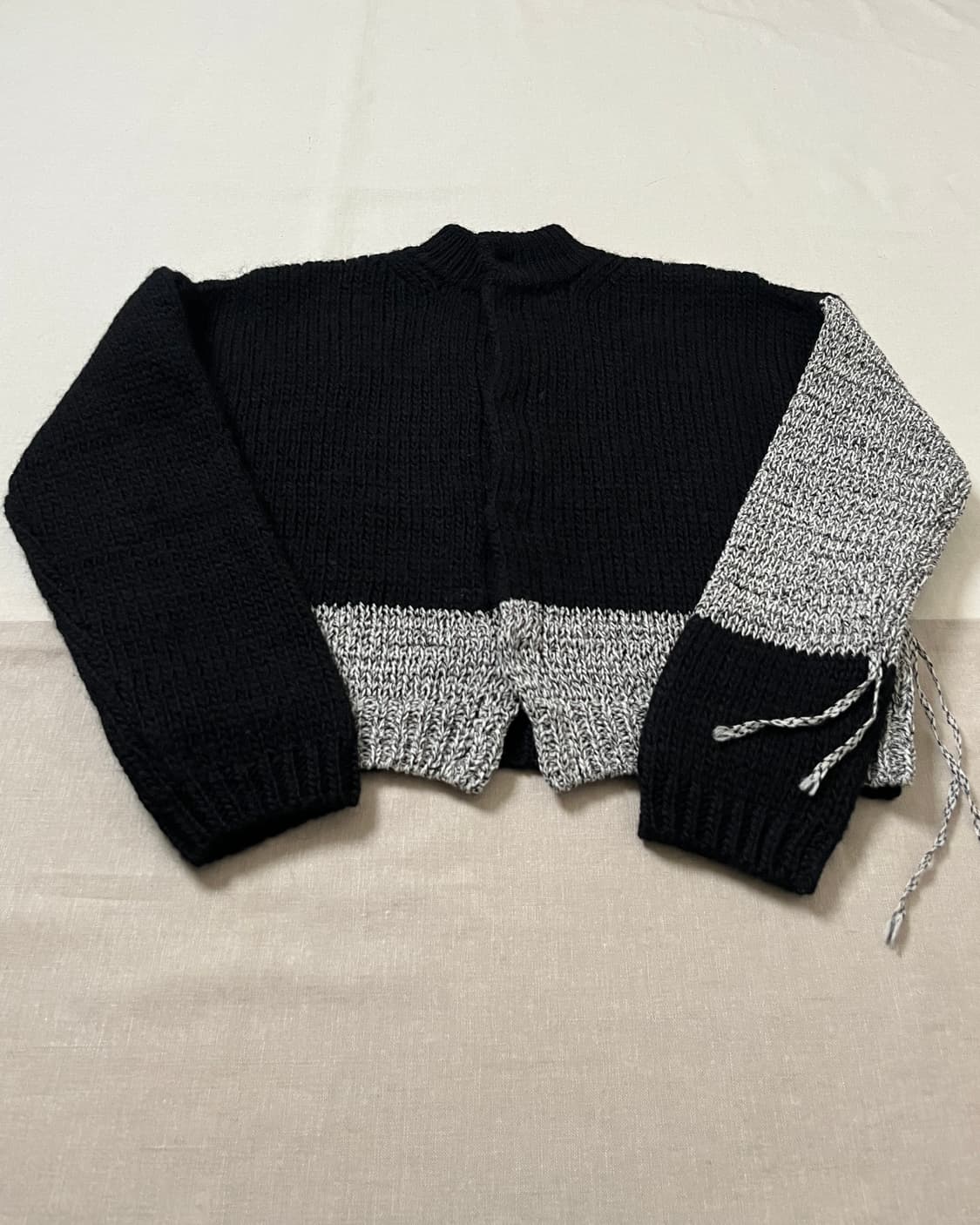 요지야마모토 컬러블록 니트자켓 yohji yamamoto 가디건 상품이미지7