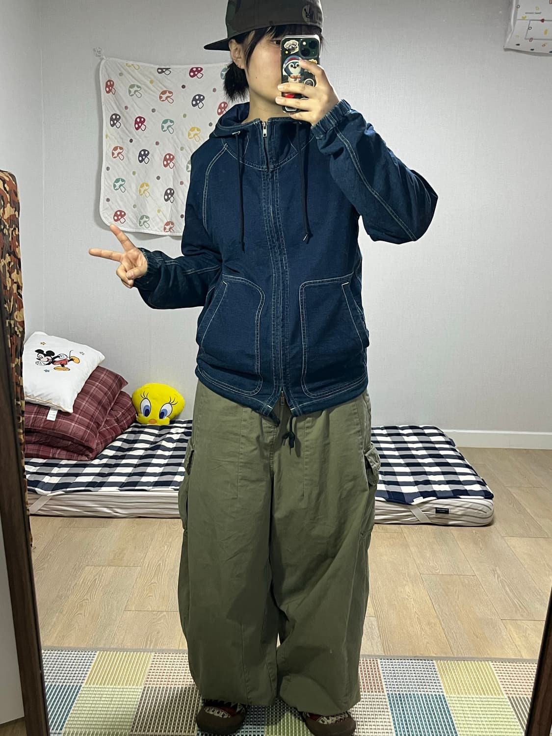 M2squared 엠투스퀘어드 데님 후드집업 상품이미지2