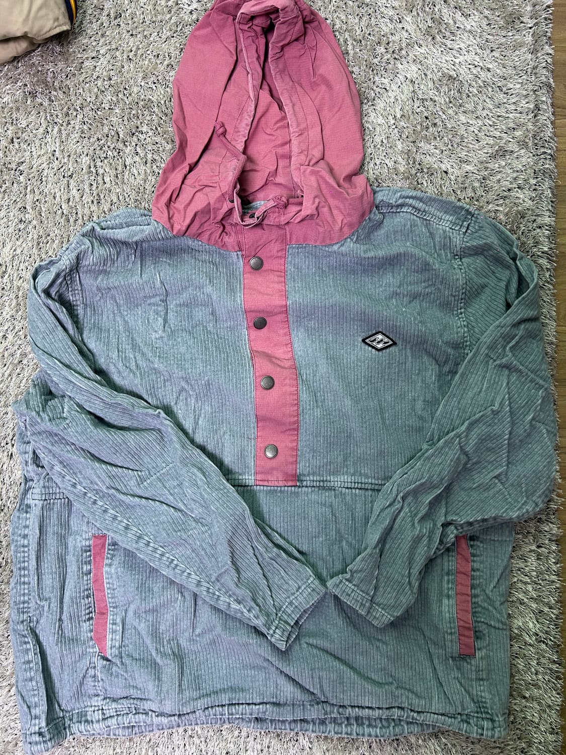 미국브랜드 BILLABONG 후드 코듀로이 사이즈 110 상품이미지1