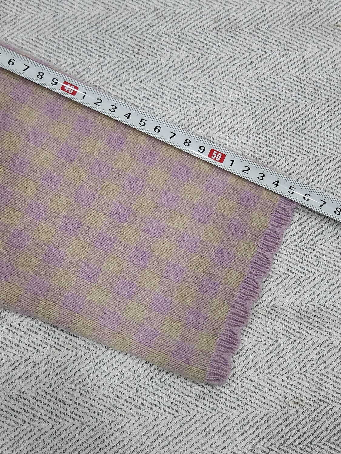 [F] 이슈넘버 세미크롭 울 체크 가디건 여성 프리사이즈 상품이미지9