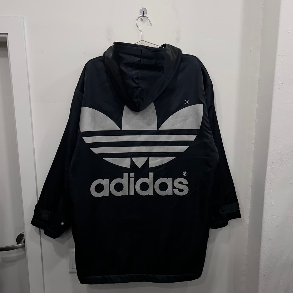 아디다스 올드스쿨 이너후리스 글로시 롱후드 패딩 상품이미지5